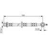 Image de Flexible de frein BOSCH 1 987 476 833, droite
