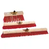 Image de Brosserie Thomas Balai extérieur PVC monture bois 60 cm - Rouge