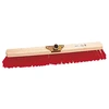 Image de Balai extérieur PVC Brosserie Thomas - monture bois 60 cm - Rouge