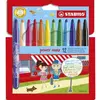 Image de Etui de 12 feutres de coloriage Stabilo Power Max - pointe extra large - coloris assortis