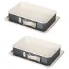 Image de Lot de 2 moules à gâteaux rectangulaires 2818 cm en acier zenker smart pastry 9348650B88 en occasion ou reconditionné