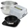 Image de Set pâtisserie moule à manqué 23 cm avec couvercle, 2 bols à mixer et 1 spatule zenker 9370650B88 en occasion ou reconditionné