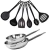 Image de Set de 2 poêles 24 et 28 cm en inox et 6 ustensiles fackelmann eterna 9438650B88 en occasion ou reconditionné