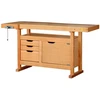 Image de Etabli bois 3 tiroirs 1 porte - H 0,82 x l 0,50 x L 1,50 m