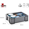 Image de Bac master box 38 x 29 x 11.6 SUNDIS 9L