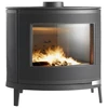 Image de Poêle à bois KAORI - 9 kW - Rdt: 75% - B. 58 cm - Fonte