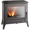 Image de Poêle à bois MODENA - 10 kW - Rdt: 77% - B. 50 cm - 100% Fonte anthracite