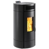 Image de Poêle à granulés de bois Noir LODI 8 étanche WiFi - 8 kW - Trémie 16,5 kg