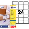 Image de Avery J8159 Etiquettes adresses blanches jet d’encre 63,5 x 33,9 mm - Boîte de 2400