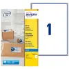 Image de Etiquettes jet d'encre Avery J8167 - 25 planches - 199,6 x 289,1 mm - blanc - boite de 25