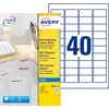 Image de Avery J8654 Mini étiquettes blanches multi-usages jet d'encre 45,7 x 25,4 mm - Boîte de 1000