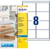 Image de Avery J8565 Etiquettes d'expédition transparentes jet d'encre 99,1 x 67,7 mm - Boîte de 200