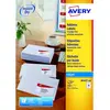 Image de Etiquettes Avery J8162 - impression jet d'encre - blanc - 99,1 x 33,9 mm - 100 planches - boîte de 1600