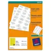 Image de Etiquettes Avery DP24J - pour copieur - 35 x 70 mm - jaune fluo - boîte de 2400
