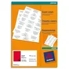 Image de Etiquettes Avery DP24R pour copieur - 35 x 70 mm - rouge fluo - boîte de 2400