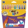 Image de Pochette de 10 feutres de coloriage Bic Kids Visaquarelle - pointe pinceau souple - coloris assortis