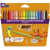 Image de BIC Kids Couleur Feutres de coloriage pointe moyenne - Pochette de 18 couleurs assorties