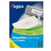 Image de Etiquettes blanches multi-usage AGIPA 100805 105 x 148,5 mm - Boîte de 2000