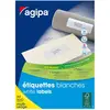 Image de AGIPA 100807 Etiquettes blanches multi-usage 210 x 297 mm - Boîte de 500