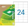 Image de Etiquettes adresses recyclées blanches Apli - 70 x 35 mm - 100 feuilles A4 - 2400 étiquettes par boîte