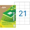 Image de AGIPA 101188 Etiquettes blanches recyclées multi-usage 70 x 42,4 mm - Boîte de 2100