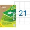 Image de Etiquettes adresses recyclées blanches Apli - 70 x 42,4 mm - 100 feuilles A4 - 2100 étiquettes par boîte