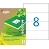 Image de AGIPA 101192 Etiquettes blanches recyclées multi-usage 105 x 70 mm - Boîte de 800