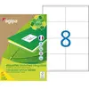 Image de Etiquettes adresses recyclées blanches Apli - 105 x 70 mm - 100 feuilles A4 - 800 étiquettes par boîte