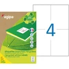 Image de AGIPA 101193 Etiquettes blanches recyclées multi-usage 105 x 148,5 mm - Boîte de 400