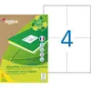 Image de Etiquettes adresses recyclées blanches Apli - 108 x 148,5 mm - 100 feuilles A4 - 400 étiquettes par boîte