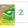 Image de Etiquettes adresses recyclées blanches Apli - 210 x 148,5 mm - 100 feuilles A4 - 200 étiquettes par boîte