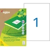 Image de AGIPA 101195 Etiquettes blanches recyclées multi-usage A4 210 x 297 mm - Boîte de 100