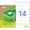 Image de AGIPA 101196 Etiquettes blanches recyclées multi-usage 99,1 x 38,1 mm - Boîte de 1400
