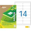 Image de Etiquettes adresses recyclées blanches Apli - 99,1 x 38,1 mm - 100 feuilles A4 - 1400 étiquettes par boîte