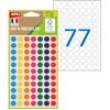 Image de APLI Pastilles adhésives recyclées Ø 8 mm - 101781 - Pochette de 385 - Assorties