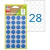 Image de Pastilles adhésives recyclées Apli - diam.15 mm Bleu - Pochette de 168