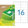 Image de AGIPA 102647 Etiquettes blanches recyclées multi-usage 99,1 x 33,9 mm - Boîte de 1600