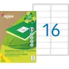 Image de Etiquettes adresses recyclées blanches Apli - 99,1 x 33,9 mm - 100 feuilles A4 - 1600 étiquettes par boîte