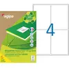 Image de Etiquettes adresses recyclées blanches Apli - 99,1 x 139 mm - 100 feuilles A4 - 400 étiquettes par boîte