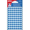 Image de APLI Pastilles adhésives Ø 8 mm - 111832 - Pochette de 462 - Bleu