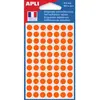 Image de Pastilles adhésives de couleur Agipa Ø 8 mm - pochette de 462 - coloris orange