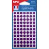 Image de APLI Pastilles adhésives Ø 8 mm - 111836 - Pochette de 462 - Violet