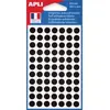 Image de Pastilles adhésives de couleur Agipa Ø 8 mm - pochette de 462 - coloris noir
