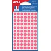 Image de APLI Pastilles adhésives Ø 8 mm - 111838 - Pochette de 462 - Rose