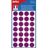 Image de APLI Pastilles adhésives Ø 15 mm - 111846 - Pochette de 168 - Violet