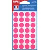 Image de Pastilles adhésives de couleur Agipa - Ø 15 mm - pochette de 168 - coloris rose