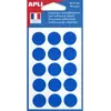 Image de Pastilles adhésives de couleur Agipa - Ø 19 mm - pochette de 90 - coloris bleu