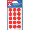 Image de Pastilles adhésives de couleur Agipa - Ø 19 mm - pochette de 90 - coloris rouge