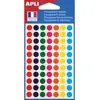 Image de Pastilles adhésives transparentes Apli diamètre 8 mm - Pochette de 385 - coloris assortis