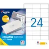 Image de AGIPA 119015 Etiquettes blanches multi-usage 70 x 37 mm - Boîte de 2400